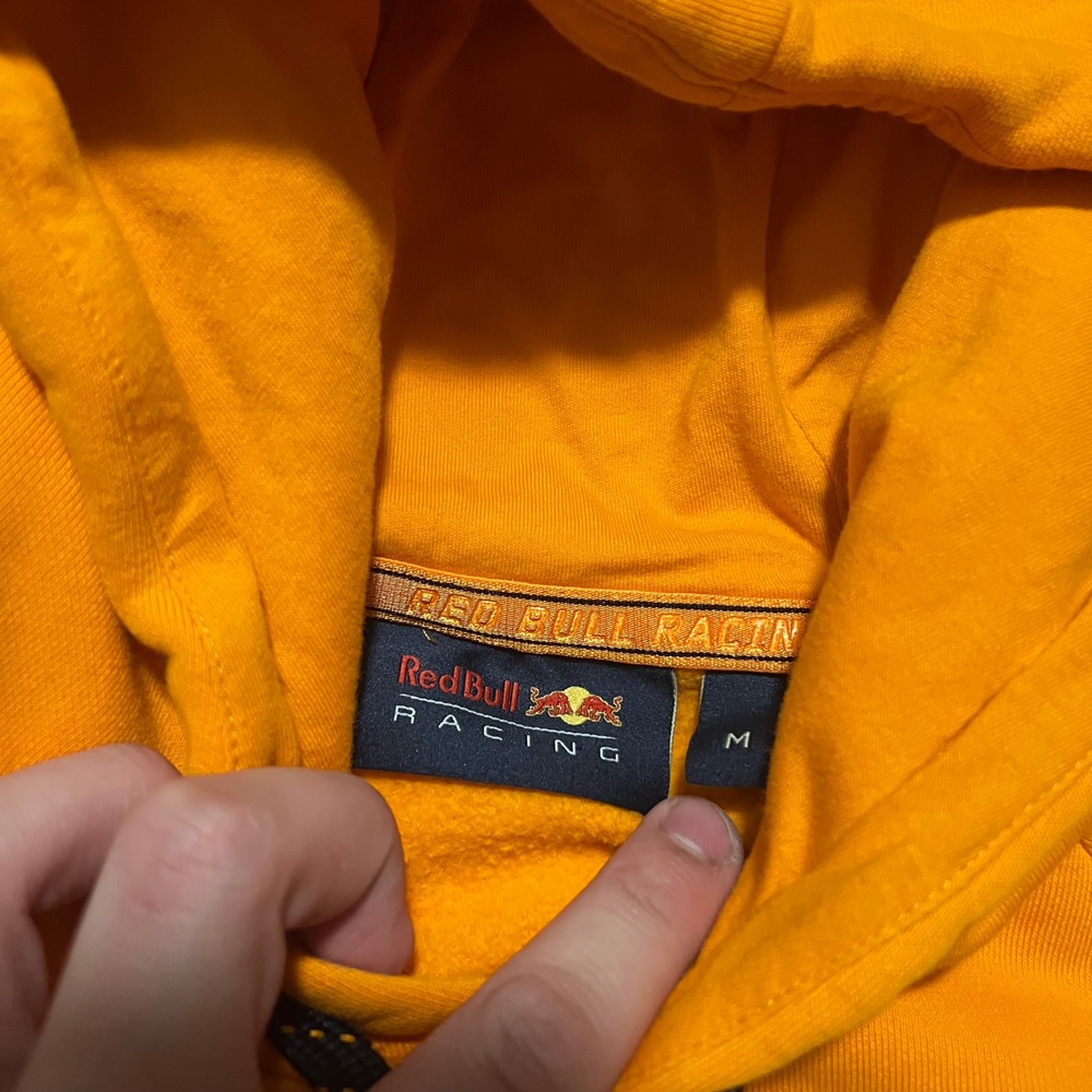 Max Verstappen Red Bull Racing Orange Number 1 Hoodie Sweatshirt Mens Size M - Picture 4 of 9